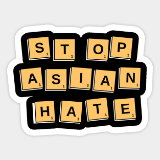 Stop Asians Hate AAPI Asian Lives Matter Sticker